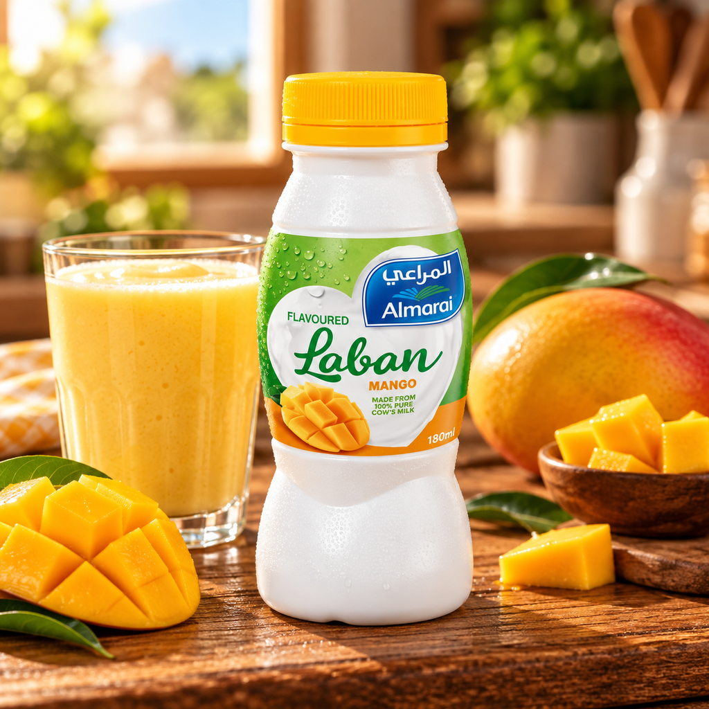 Almarai mango flavoured laban drink 180ml in Pakistan