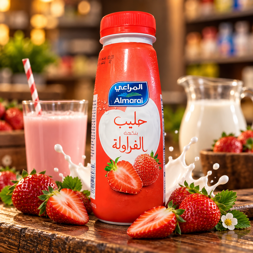 Almarai Strawberry Milk bottle