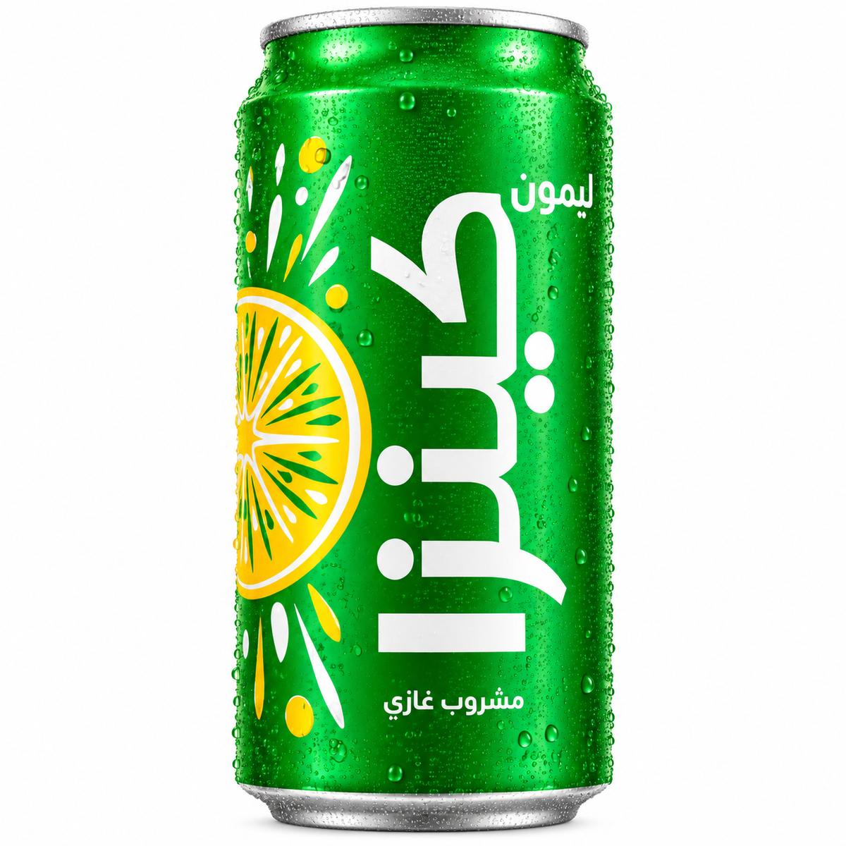 Kinza Lemon carbonated soft drink can