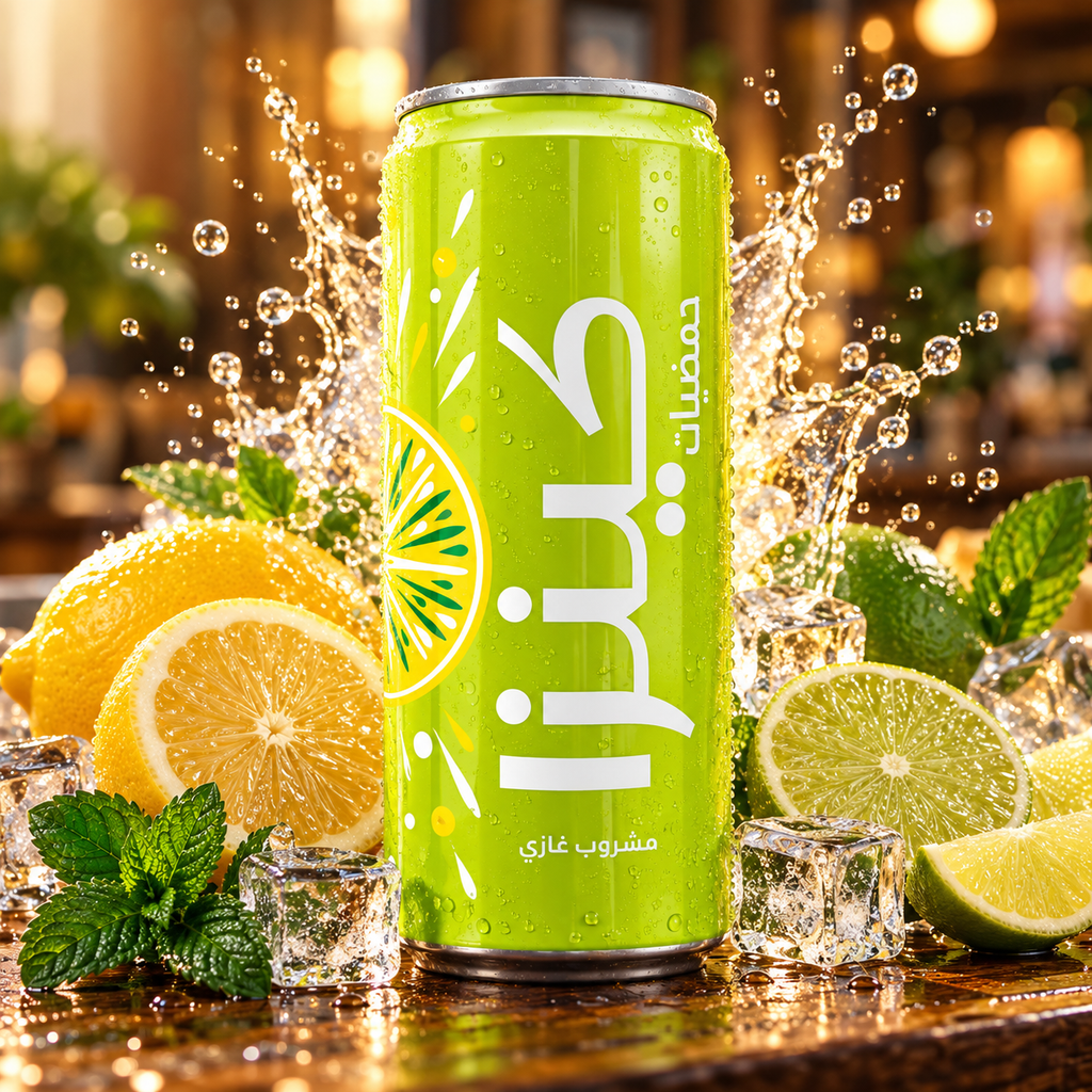 Kinza Citrus soft drink can in Pakistan