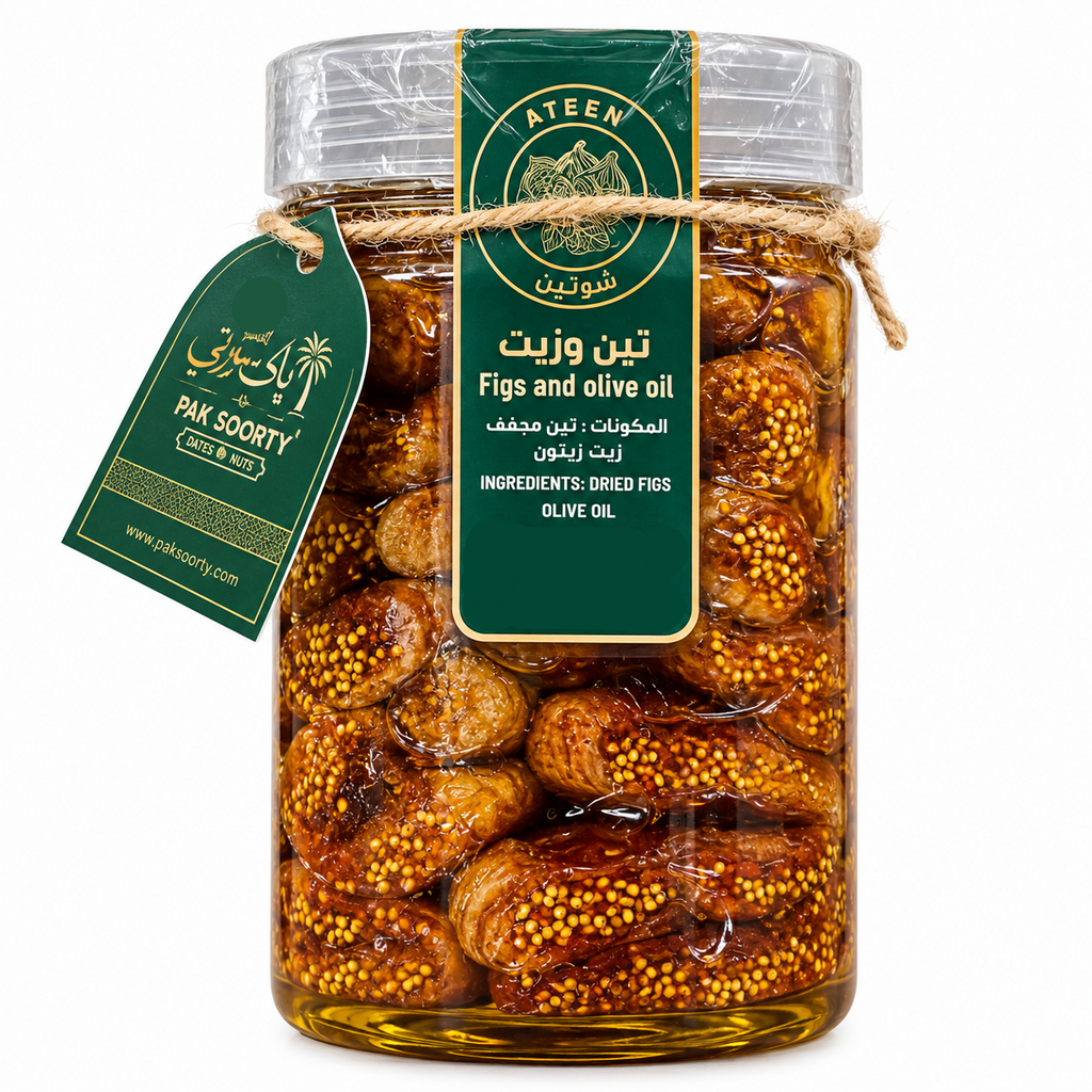 Premium dried figs preserved in olive oil by Pak Soorty