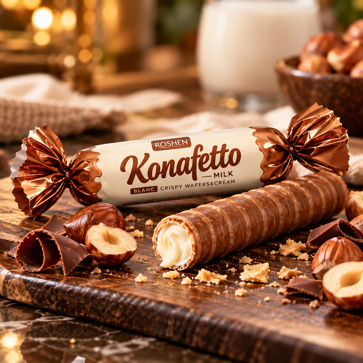 Roshen Konafetto Milk Crispy Wafers & Cream In Pakistan
